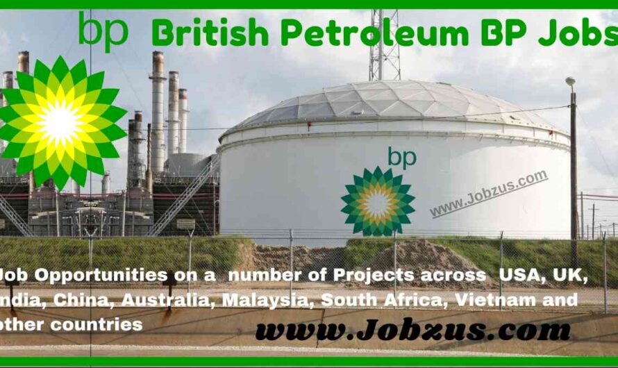 British Petroleum BP Oil and Gas Jobs