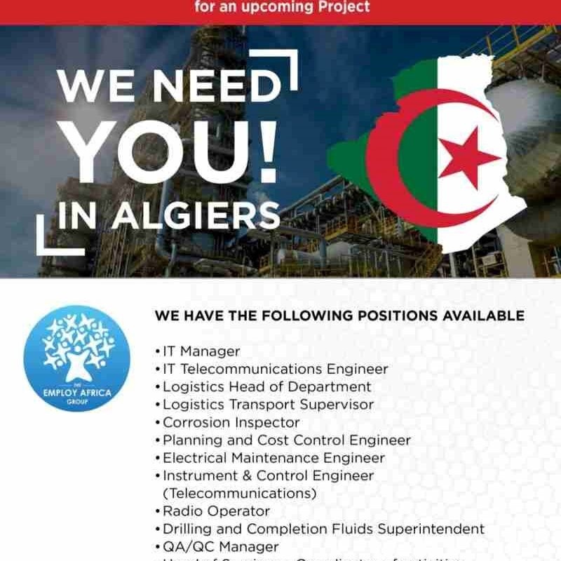 Gas Project in Algeria Jobs