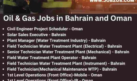 Oil & Gas Jobs in Bahrain and Oman