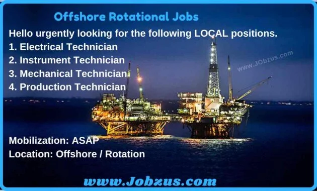 Offshore Rotational Jobs