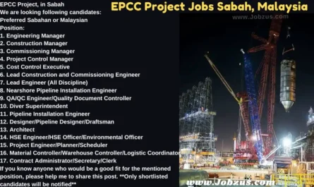 EPCC Project Jobs Sabah, Malaysia